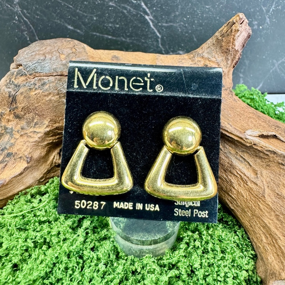 Vintage Monet New Old Stock Earrings - SKU F